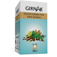Girnar Detox Green Desi Kahwa (Green Tea) - 36 Teabags (Pack Of 2)