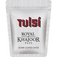 6 X 8gm Tulsi Royal Khajoor Plus Silver Coated Dry Dates Mouth Freshener Menthol