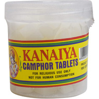 Camphor Tablets from India - 100 Grams - 32 Tablets - Kanaiya