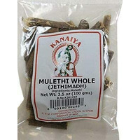 Licorice Root Sticks, 4 Ounces, 100g [Mulethi Whole Jethimadh] - Kanaiya