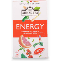 Ahmad Tea Energy- Grapefruit, Mate And Guarana Seeds 20 teabags