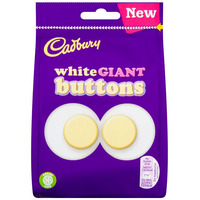Cadbury White Giant Buttons 95m x 10
