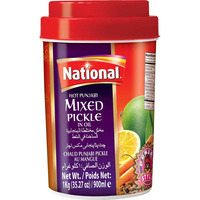 National Hot Punjabi Mixed Pickle In Oil 1 Kg