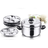 Vinod Stainless Steel Cooker With 4 Tier Idli Plate