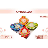 F.P. Wax Diya 4pc 3.5inch #233