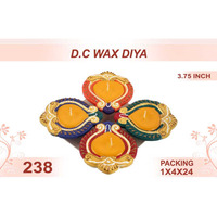 D.C Wax Diya 4pc 3.75inch  #238