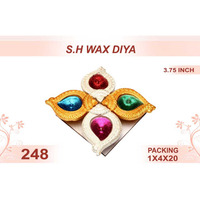 S.H Wax Diya 4pc 3.75inch #248
