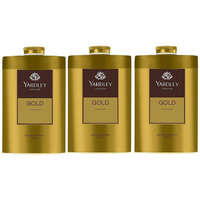 Yardley London Gold Talcum Powder - 250Grm-808oz Deodorizing Talc for Women/Men -Pack of 3