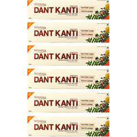 Patanjali Dant Kanti Toothpaste 200 Grams (7 Ounces) Pack of 6