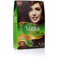 Vatika naturals Henna Hair Color - Dark Brown (Pack of 6)