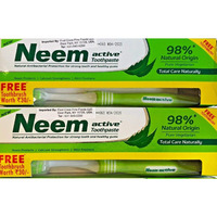 Neem Active Herbal Toothpaste with Pure Extract of Neem Herb 2 Pack (2 x 200 g)
