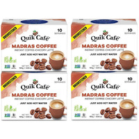 Quik Cafe Unsweetened Madras Coffee - 5.64 Ounce (Pack of 4)
