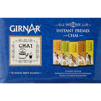 Girnar Instant Tea/Chai Premix Variety Pack, 36 Sachets