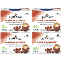 QuikCafe Madras Coffee,10 count,Pack of 4