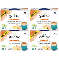 QuikTea Unsweetened Ginger Chai Latte - 40 count