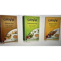 Girnar Instant Milk Tea - Combo Pack - 10 Tea Pouch X 3 Packs - Masala, Ginger and Cardamom