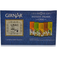 Girnar Instant Tea Premix Variety Pack, 15 Sachets.