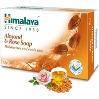 Himalaya Herbals Almond & Rose Soap Moisturizes And Cools Skin 125g