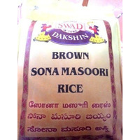 Swad Dakshin Brown Sonamasuri Rice 20 lbs