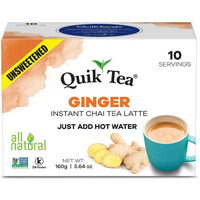 Quik Tea Ginger Chai Unsweetened - 10 pouches