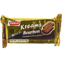 Parle Kreams Bourbon Artificially Chocolate Flavored Cookies 75 gms