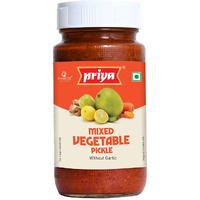 Priya Mixed Vegetable Pickle w/o Galic 300 gms