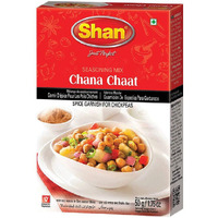 Shan Chana Chaat Seasoning Mix 1.76 oz (50g) - Spice Powder for Garnishing on Chickpeas Savory Snacks - Suitable for Vegetarians