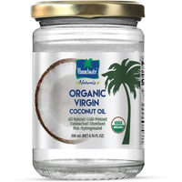 Parachute Naturalz 100% Organic Virgin Coconut Oil 6.8 fl.oz. Glass Jar (200ml) - USDA certified, Cooking Oil