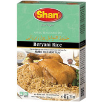 Shan Beryani Rice Arabic Seasoning Mix 2.11 oz (60g) - Spice Powder for Arabic Style Mild Meat Pilaf  (2.11 Ounce (Pack of 1))