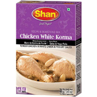 Shan Chicken White Korma Masala and Seasoning Mix 1.41 oz (40g) - Spice Powder for Tender Chicken in White Onion and Yogurt Sauce