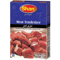 Shan Meat Tenderizer Seasoning Mix 1.4 oz (40g) - Double Strength Tenderizing High Altitude Cooking Powder  (1.40 Ounce (Pack of 1))