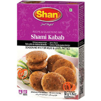 Shan Shami Kabab Recipe and Seasoning Mix 1.76 oz (50g) - Spice Powder for Traditional Meat & Lentil Patties  (1.76 Ounce (Pack of 1))