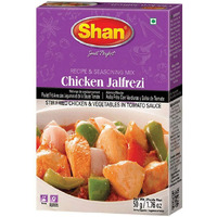 Shan Chicken Jalfrezi Recipe and Seasoning Mix 1.76 oz (50g) - Spice Powder for Stir Fried Chicken and Vegetables in Tomato Sauce  (1.76 Ounce (Pack of 1))