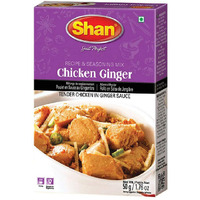 Shan Chicken Ginger Recipe and Seasoning Mix 1.76 oz (50g) - Spice Powder for Tender Chicken in Ginger Sauce  (1.76 Ounce (Pack of 1))