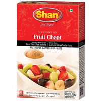 Shan Fruit Chaat Seasoning Mix 1.76 oz (50g) - Spice Powder for Tasty and Spicy Garnish for Fruits Salad  (1.76 Ounce (Pack of 1))