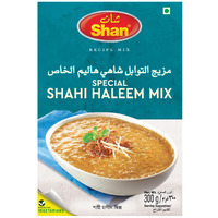 Shan Shahi Haleem Recipe Mix 10.5 oz (300g) - Spice Powder for Traditional Meat, Lentil and Wheat Curry - Suitable for Vegetarians