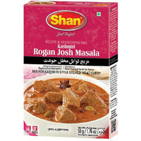 Shan Kashmiri Rogan Josh Recipe and Seasoning Mix 1.76 oz (50g) - Spice Powder for Kashmiri Style Stewed Meat Curry  (1.76 Ounce (Pack of 1))