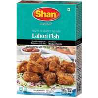 Shan Lahori Fish Recipe and Seasoning Mix 3.5 oz (100g) - Spice Powder for Batter Coated Fried Fish  (3.52 Ounce (Pack of 1))