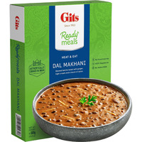 Gits Ready to Eat Dal Makhani - Indian Black & Red Lentils cooked on Tandoor for 12 hours simmered in a thick tomato & creamy base) | Vegetarian | Non-Spicy. Ready to Eat Entre | 52.5 Oz (Pack of 5 X 10.5 Oz each)