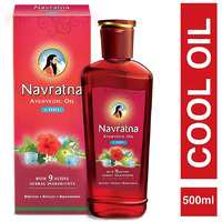 Ayurvedic Oil | Cool With 9 Active Herbal Ingredients | 500ml (16.90 Fl Oz)