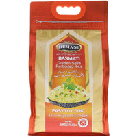 HEMANI Basmati Golden Sella Parboiled Rice 11LB - Great Value Savings - 1 LB FREE - Easy to Cook - Low Glycemic Index