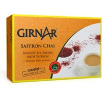 Girnar Instant Saffron Chai Milk Tea Sweetened - 220 Gm (7.7 Oz)