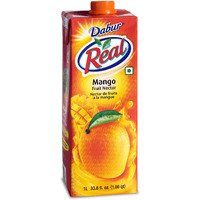 Dabur Real Mango (Cocktail/Mocktail) Nectar 1 Ltr. [Pack of 3]