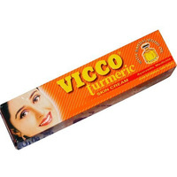 Vicco Turmeric Skin Care Cream Blemish Scar Boils Pimples Acne Burns Infection (70g) by Vicco Labs