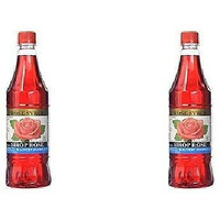 Pack Of 2 - Kalvert Foods Rose Syrup - 23.5 Oz (700 Ml)