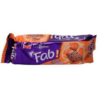 NEW! Parle Hide & Seek Fab! Orange Flavored Choco Chip Sandwich Cookies - 112g., 3.94oz. (Pack of 3)