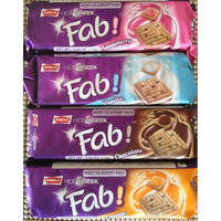 Variety Pack: Parle Hide & Seek Fab! Choco Chip ONE Pack Each of 112g,Strawberry