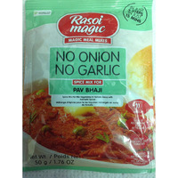 Pack of 2 - Rasoi Magic Pav Bhaji Spice Mix No Onion No Garlic 50 gm (50 Grams Each)