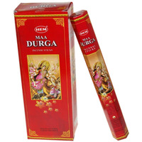 Hem Maa Durga Incense Bulk 6 x 20 Stick Box, 120 Sticks