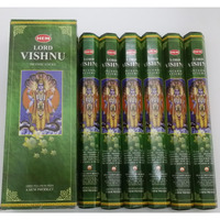 Hem Lord Vishnu Hexa Incense Stick, 6packs X 20 Sticks= 120 Sticks